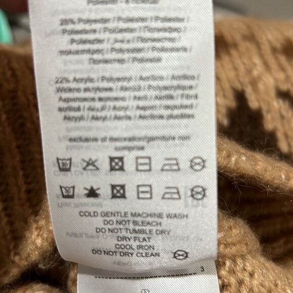 Vero Moda Filippa o-neck Nordic Sweater birch tan NWT size small - Picture 16 of 16